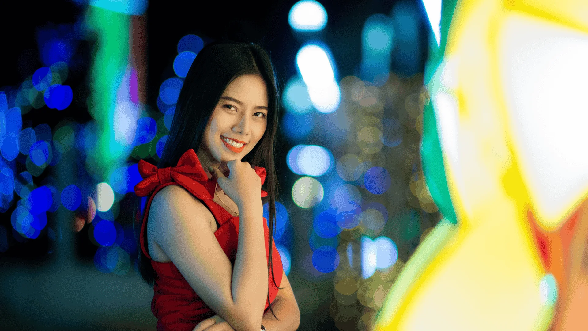 Vibrant City Nightlife Scene